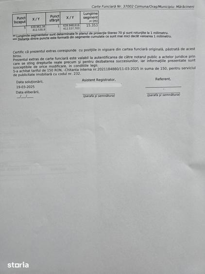 Teren de 1000 mp, în Mărăcineni