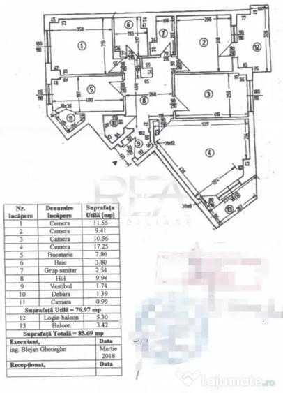 Apartament cu 4 camere decomandat în Turda