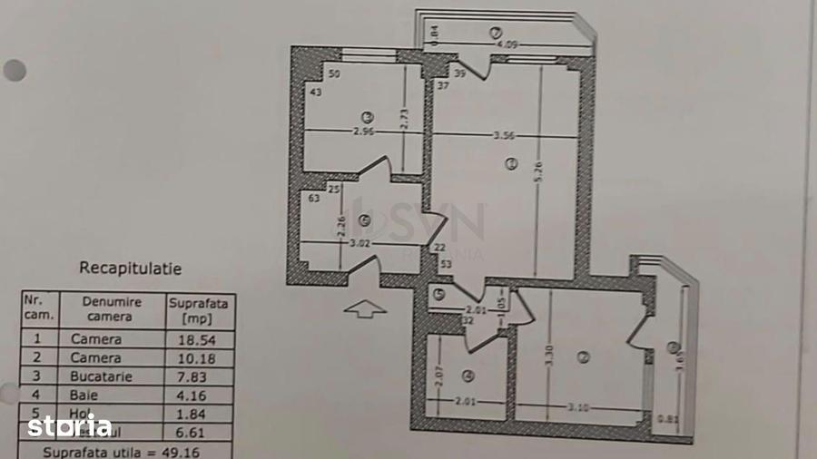 Apartament cu 2 camere semidecomandat în Obor