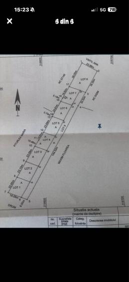 Teren Construcții extravilan de 800 mp, în Șimian