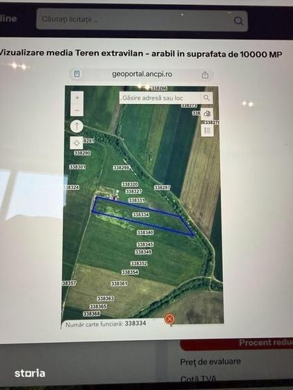 Teren de 10000 mp, în Nord