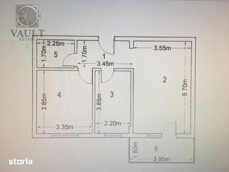 Apartament cu 2 camere decomandat în Dobroești