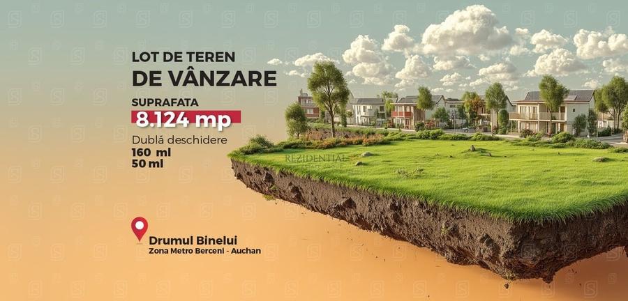 Teren agricol intravilan de 8124 mp, în Jilava