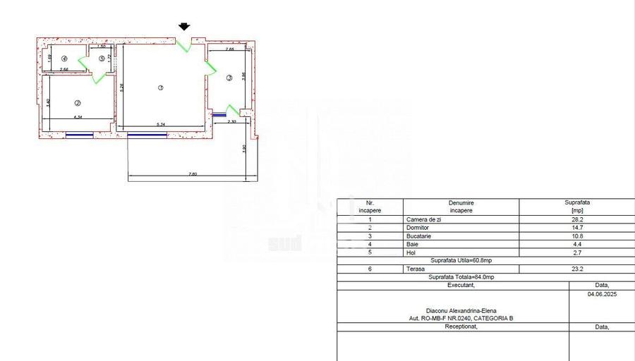 Apartament 2 camere cu curte de 85 mp in complexul Green Garden. - 2