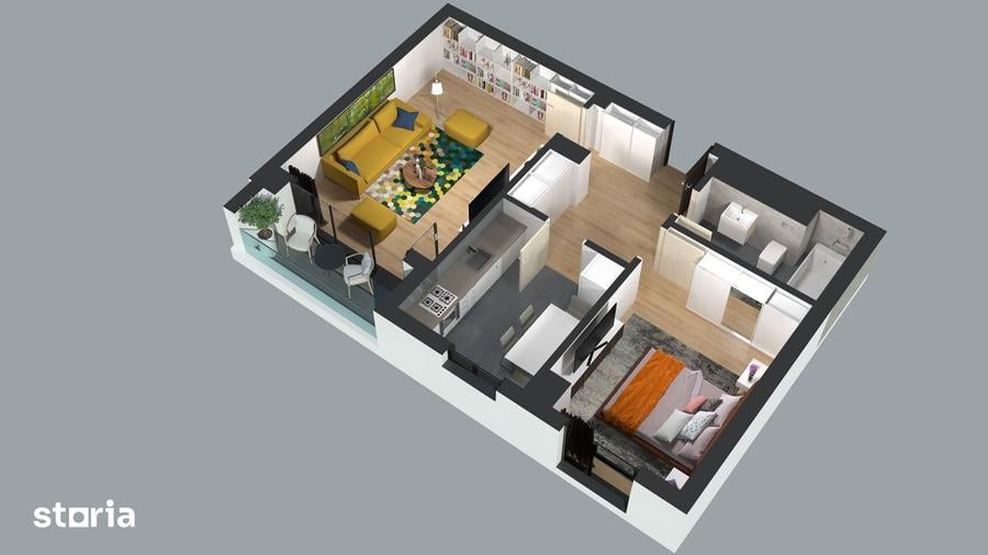 Apartament cu 2 camere decomandat în Complex Studențesc