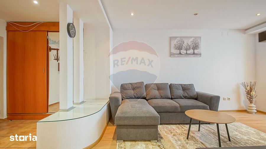 Apartament cu 2 camere semidecomandat, mobilat în Vlahuță