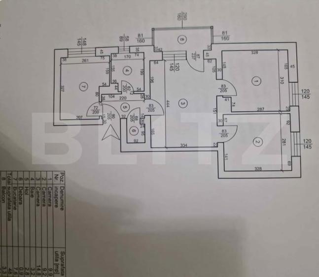Apartament cu 3 camere semidecomandat, mobilat în Ultracentral