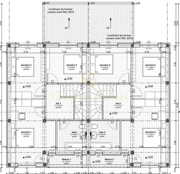 Duplex cu 4 camere cu Canalizare în Tărlungeni