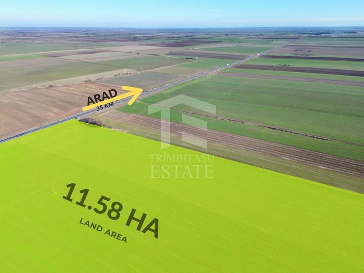 Teren agricol extravilan de 115800 mp, în Șeitin
