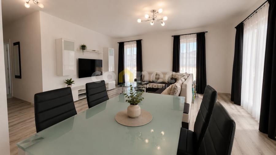 Apartament cu 3 camere decomandat, mobilat în Florești