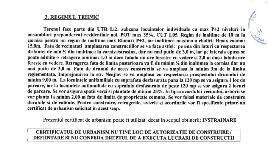 Teren Construcții intravilan de 1374 mp, în Islaz