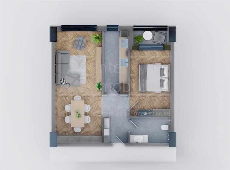Apartament cu 2 camere decomandat în Tătărași — fotografia 1