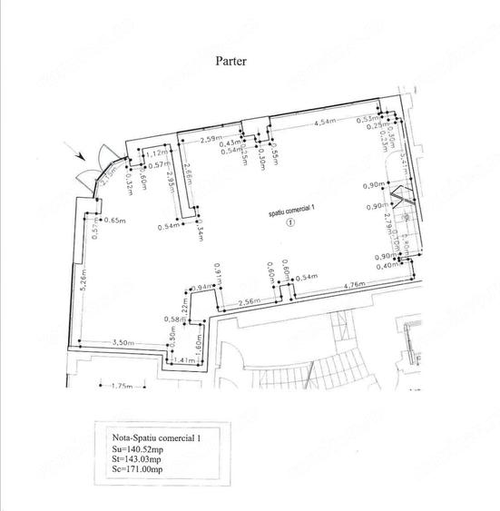Spațiu comercial, de 143.03 mp, în Vitan
