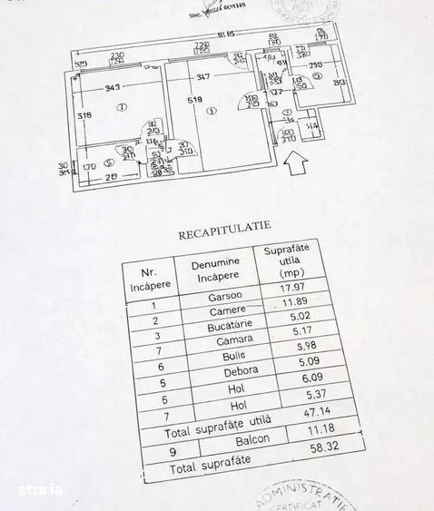 Apartament 2 camere | Metrou 1 Mai - 3