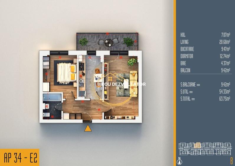 Decomandat Bucatarie inchisa Titan Pallady ikea metrou Teclu Promo - 11