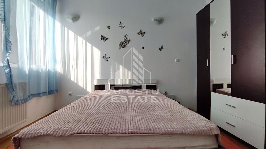 Apartament cu 2 camere semidecomandat, mobilat în UTA