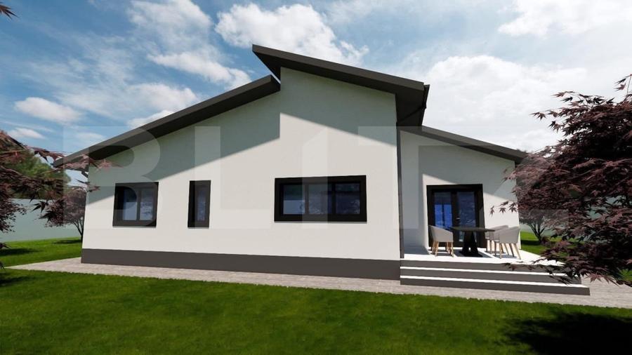 Casă individuală cu 3 camere cu Teren 400 Mp în Exterior Sud