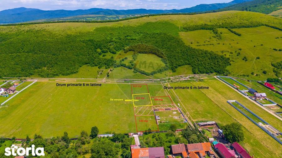 Teren de 612 mp, în Tărlungeni