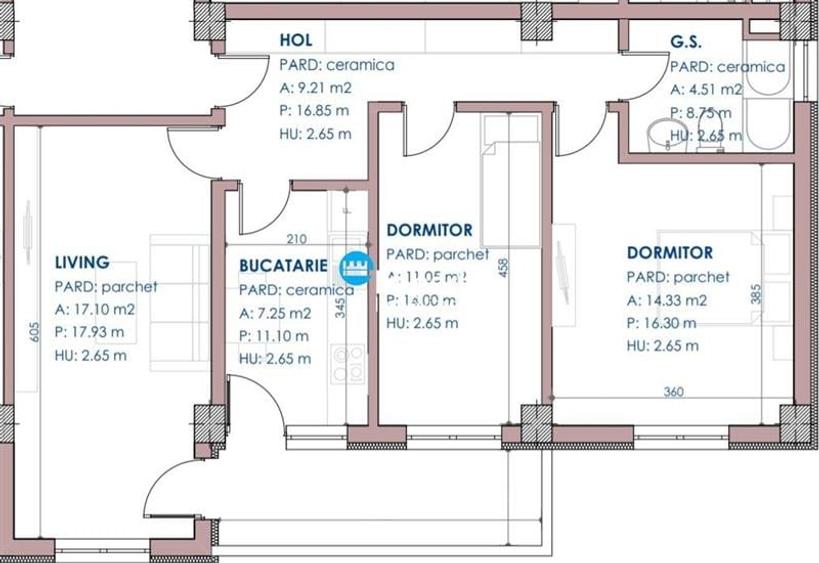 Apartament 2 camere decomandat 55 mp, bloc nou, Pacurari Rediu - 2