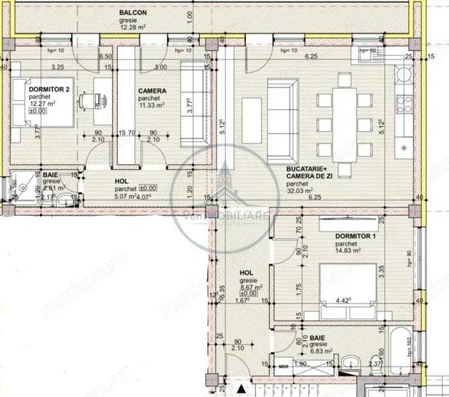 Apartament 4 camere, bloc nou, 2 bai, 93,64 suprafata utila, ZONA LIBERTATII - 1