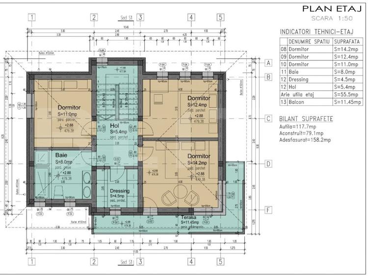 Casa individuala 120 mp utili, zona urbanizata, Chinteni - 10