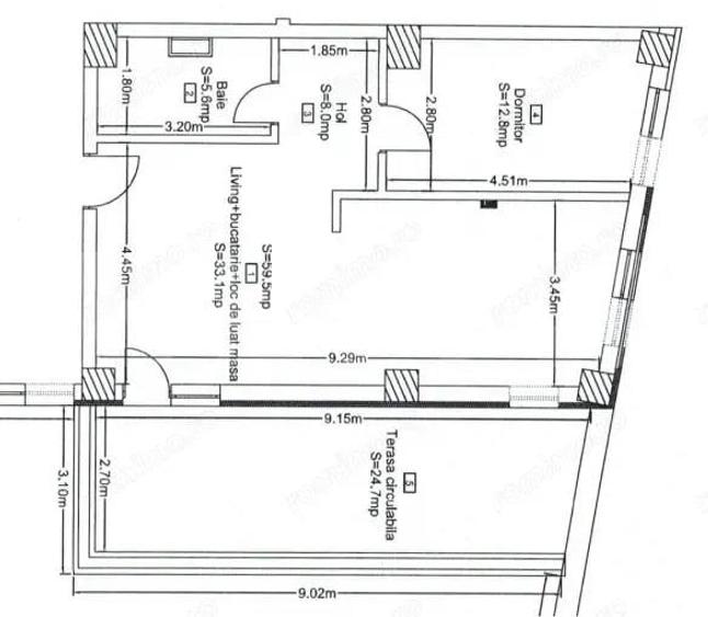 Apartament 2 camere, 59.5mp, bloc nou, zona Corneliu Coposu - 1