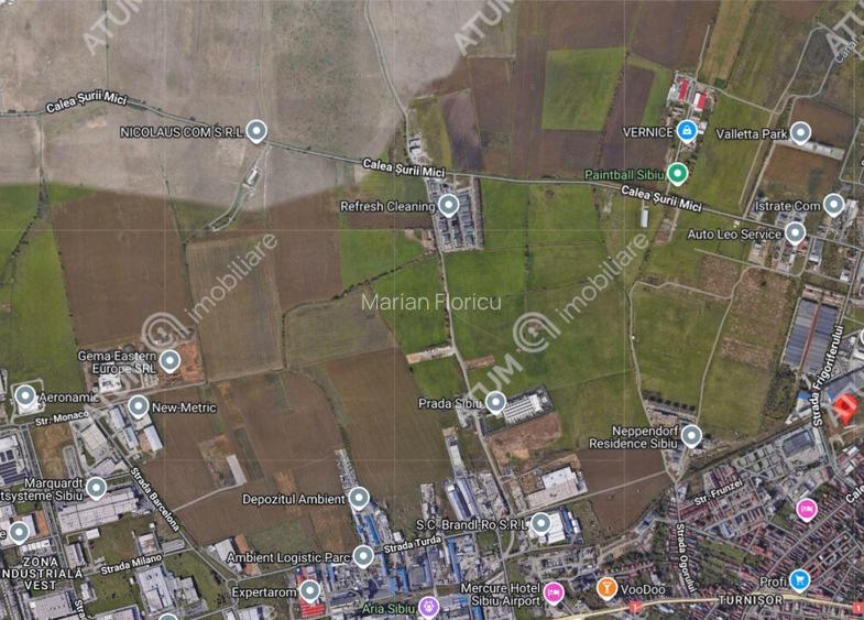 Teren intravilan 15194 mp de in Sibiu zona Calea Surii Mici