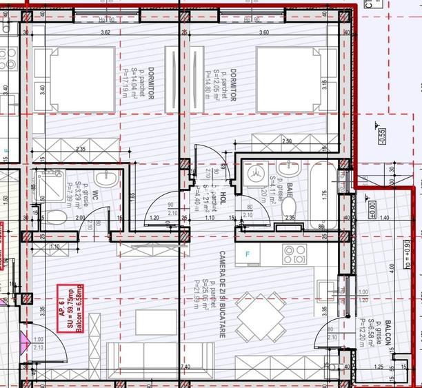 Apartament cu 3 camere si 2 bai - Selimbar - 9