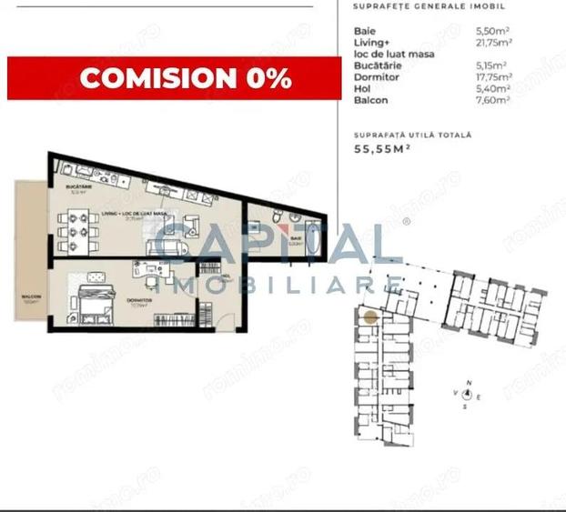 Apartament 2 camere Marasti cu parcare subterana - 1