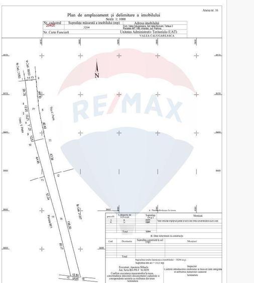 Vanzare Teren 3,323mp Valea Calugareasca - 2