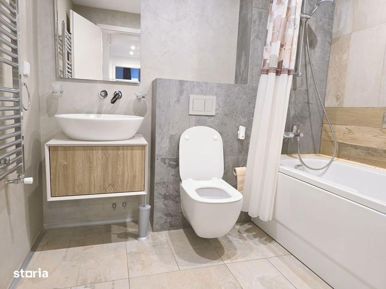 Chirie apartament 3 camere zona Coresi bloc nou cu 2 bai si parcare - 11