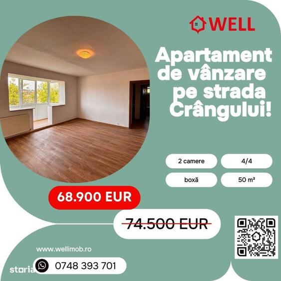 Apartament de vanzare cu 2 camere in Sf. Gheorghe, pe str Crangului! - 1