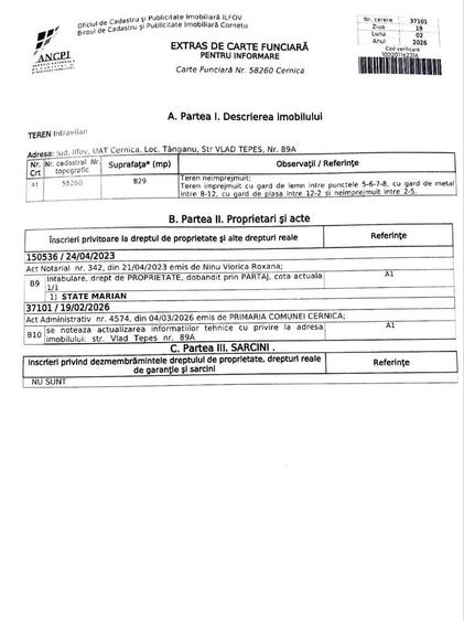 Urgent vanzare teren intravilan 829mp - Sat Tanganu, Cernica, Ilfov - 5