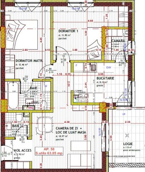 Apartamente in proiect exclusivist, 3 camere, Tineretului, 63mp | 77mp