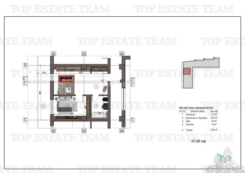 Apartament tip studio bloc nou metrou 1 Decembrie 1918 Apartament tip studio bloc nou metrou 1 Decembrie 1918