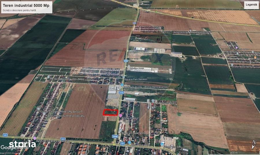 Teren de 5000 mp, în Balotești