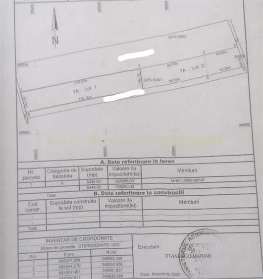 Teren 5444 mp de vanzare in Saftica, negociabil - 2