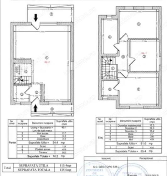 Duplex Bragadiru | 3 Bai | Par?ial mobilat | Centrala | Parcare | Curte | Terasa - 6
