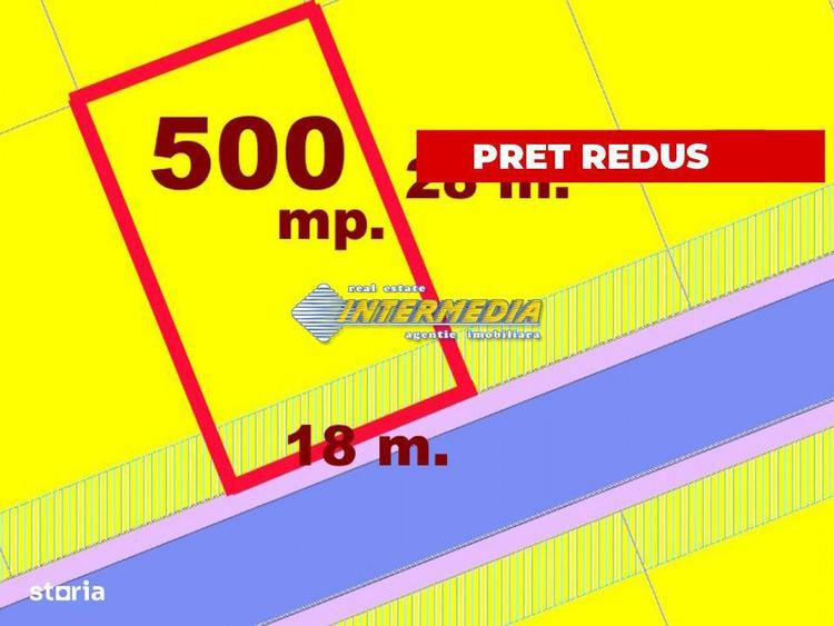 OCAZIE! Teren Intravilan OARDA de 500 mp Deschidere 18 m. cu toate uti - 2