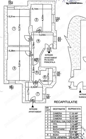 apt 3 cam decomandate+boxa 75 mp,str Roma - 10