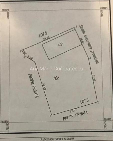 Teren intravilan zona Movilița 922 mp Teren intravilan zona Movilița 922 mp