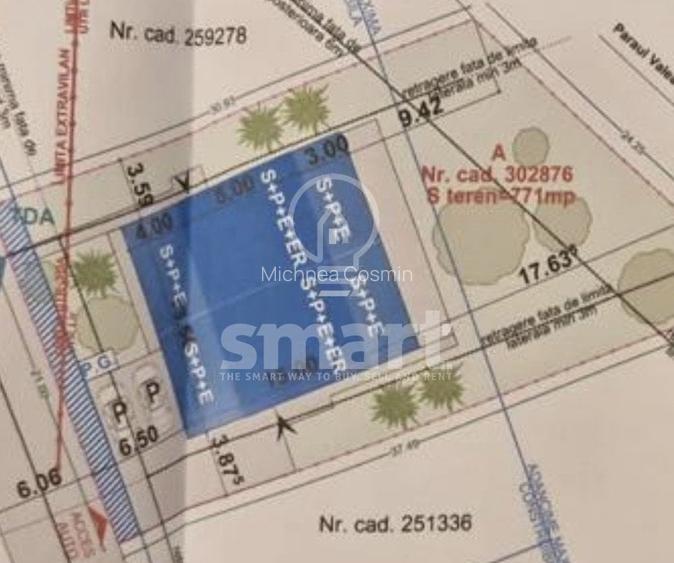 Teren 771 mp, pentru constructie de duplex, Corneliu Medrea Teren 771 mp, pentru constructie de duplex, Corneliu Medrea