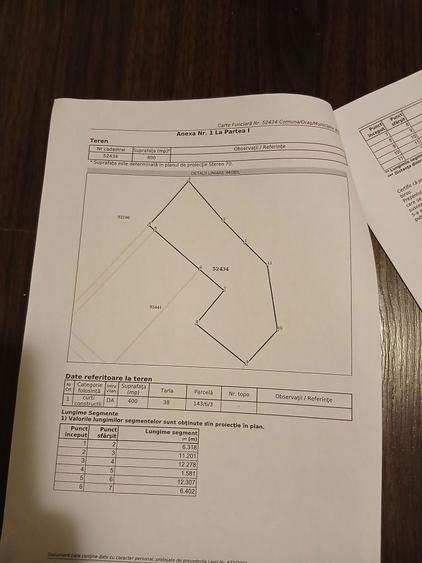 Vand parcela teren intravilan 400mp in Bals str.Ciresului nr.88C - 1