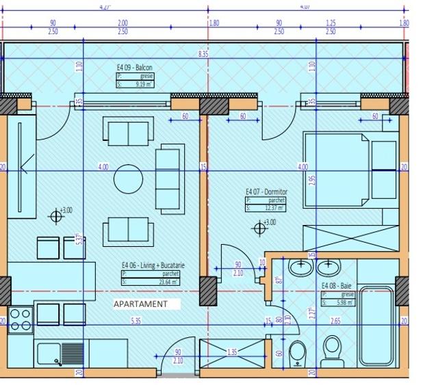 Apartament 2 camere Mamaia Nord -OBA Urban Residence- Proiect finalizat - 10