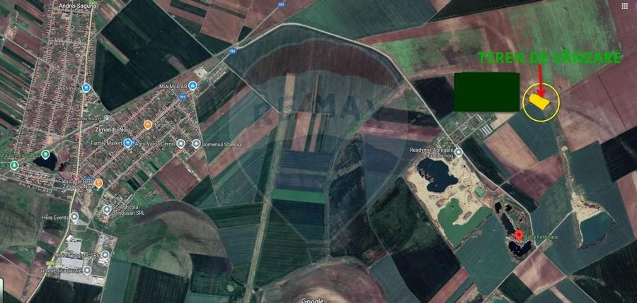 Teren agricol 14,200mp zona fermei din Zimandu Nou - 2