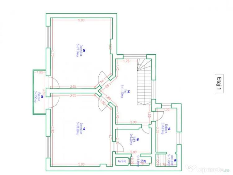 Vila de inchiriat, 185.56 mp, zona Central - 1