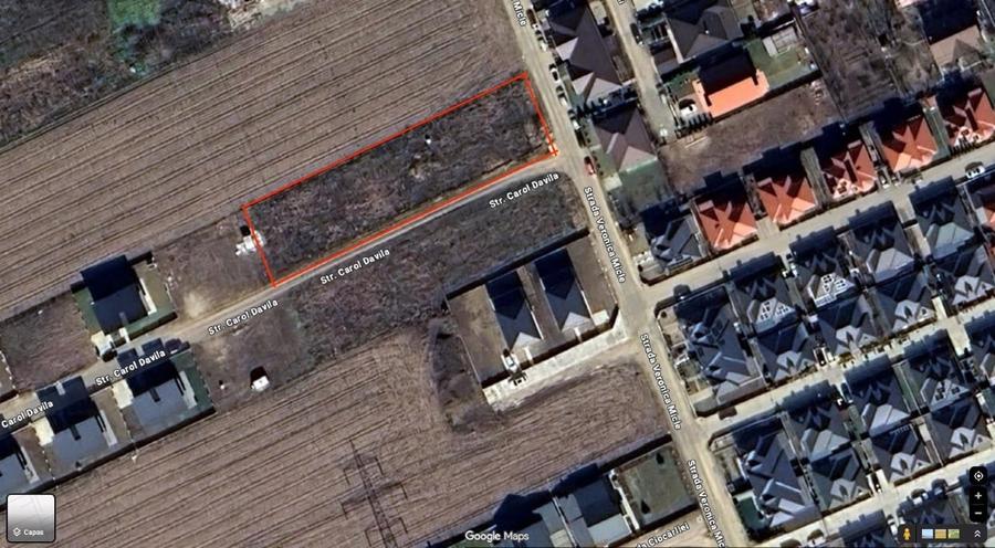 Teren 1500mp Miroslava - canalizare, proiect, negociabil - 1