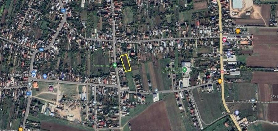 Teren intravilan Caracal / Str. Targu Nou, 3.032 mp, 13 EUR / mp, comision 0% - 2