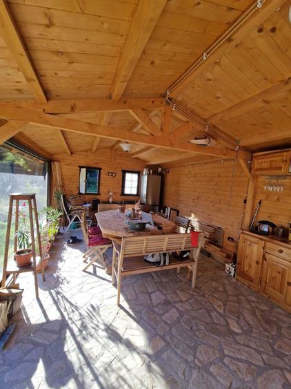 Teren cu constructii Cosmina de Sus - Foisor, baie, cabanuta si umbrar - 4