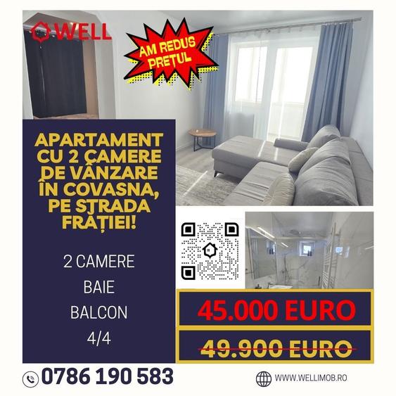 Apartament cu 2 camere de vânzare în Covasna, pe strada Frăției! - 7